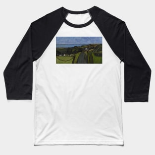 Cornwall Seascape Cornish Landscape Baseball T-Shirt